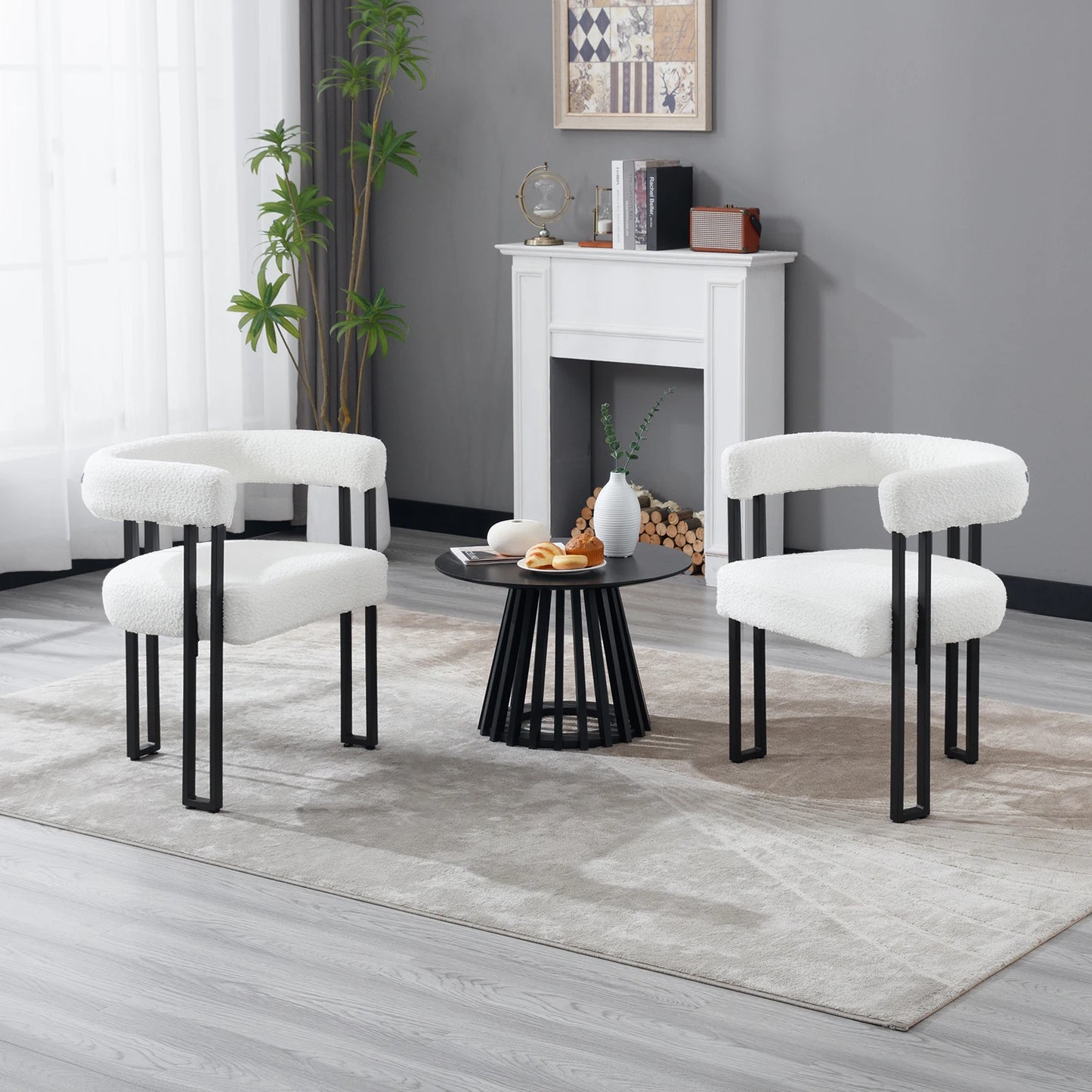 MATTEO - Lot de 2 chaises de table