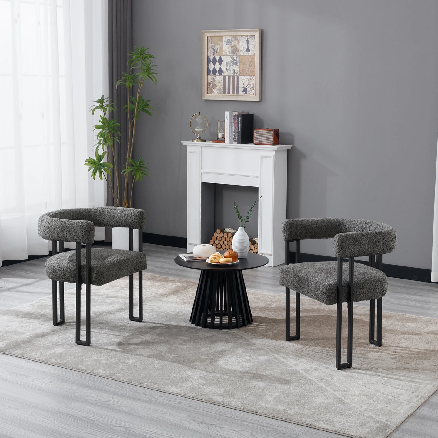 MATTEO - Lot de 2 chaises de table