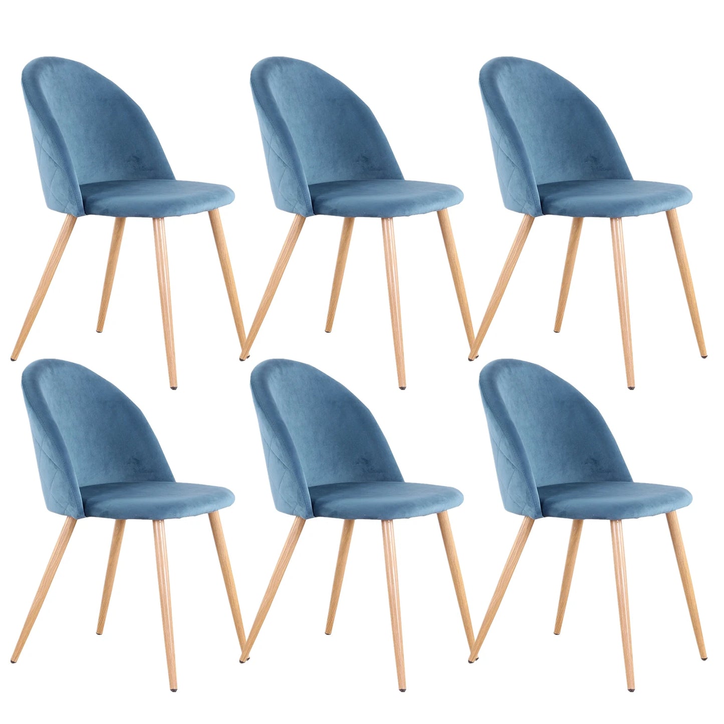 FRANCESCO - Lot de 6 chaises de table
