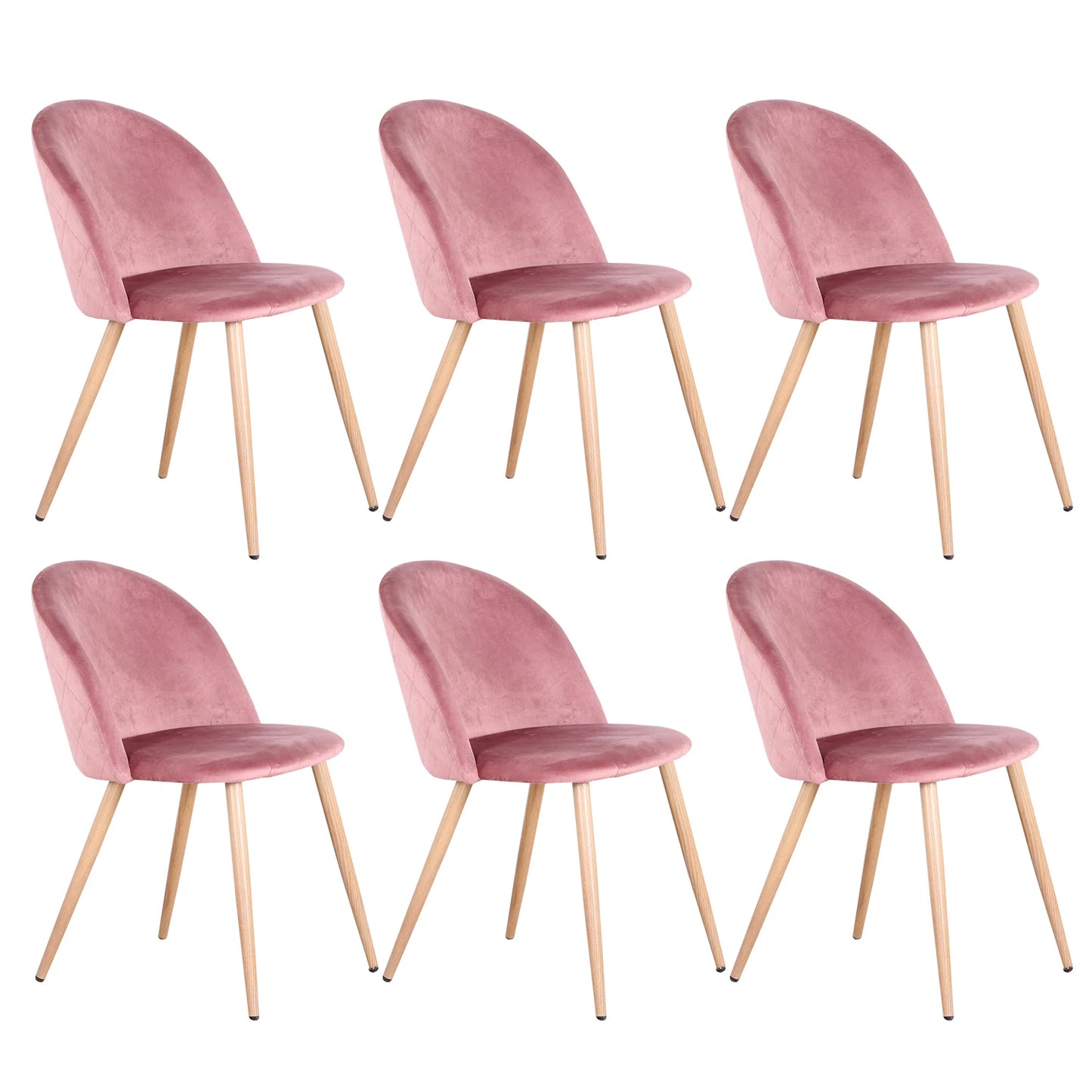 FRANCESCO - Lot de 6 chaises de table