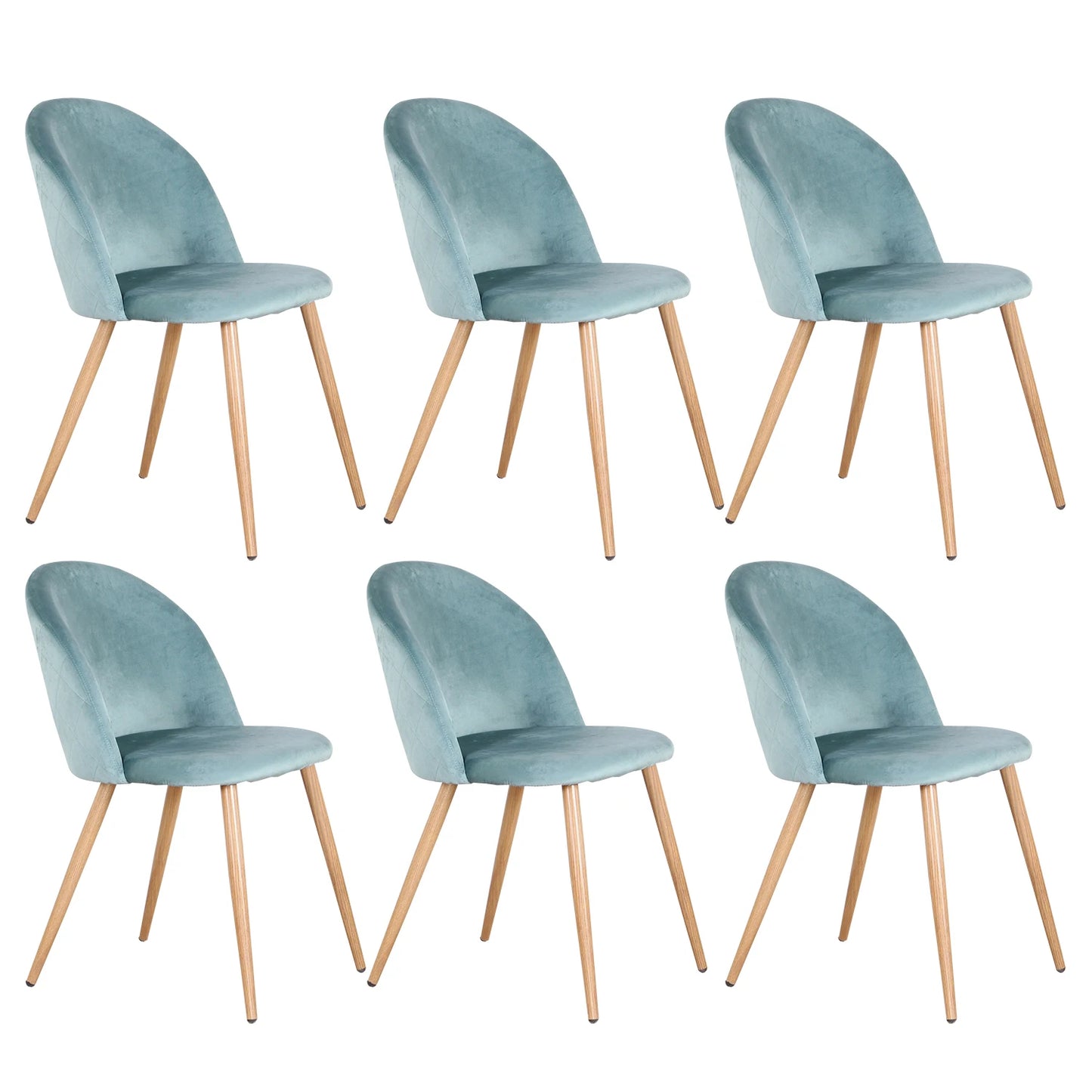 FRANCESCO - Lot de 6 chaises de table