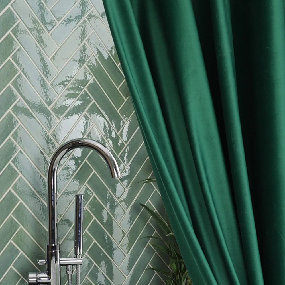 NGOC - Rideau de douche en tissu