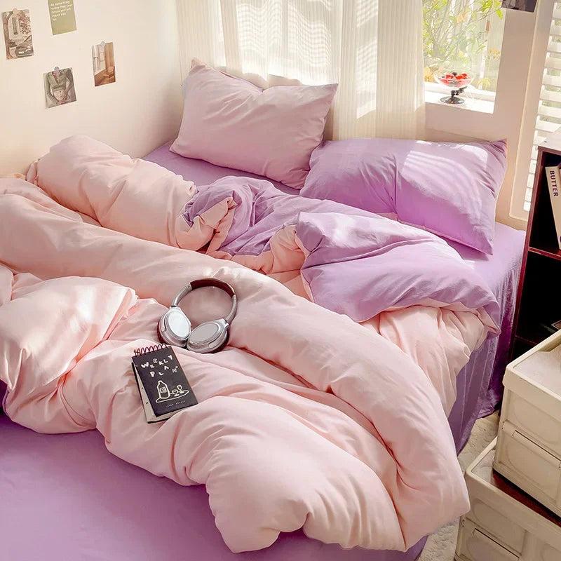 NOUR - Parure de lit complète 100% coton