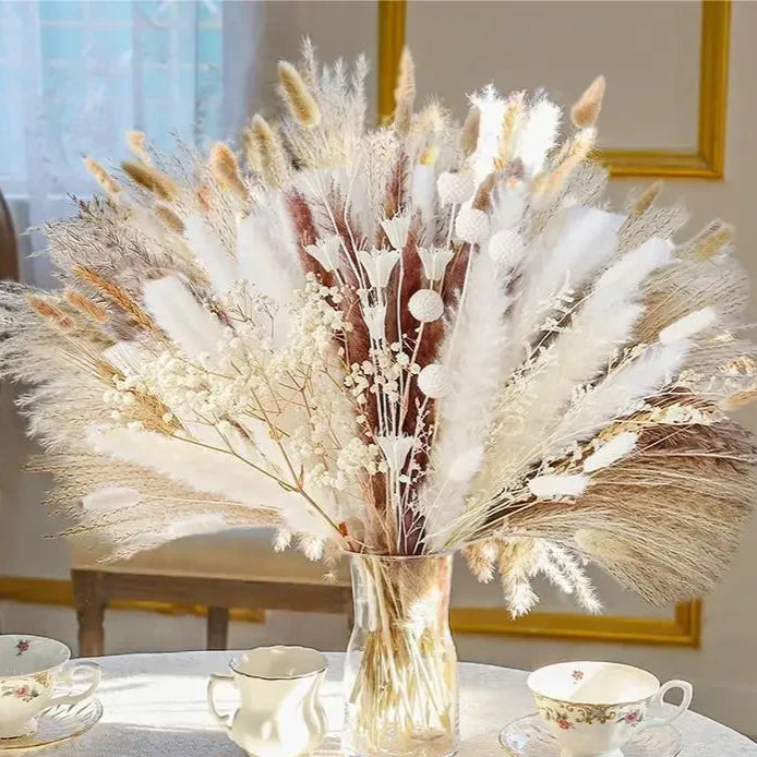 GJENG - Bouquet de fleurs séchées naturel