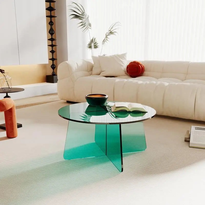 RAGNAR - Table basse en verre