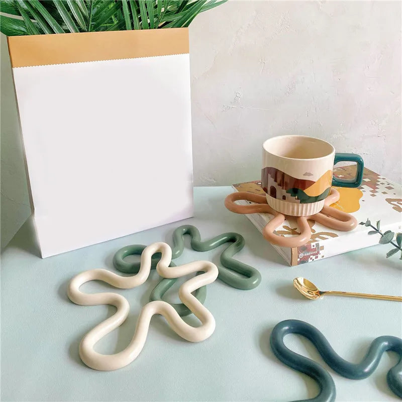 VAIANA - Dessous de verre en silicone résistant à la chaleur