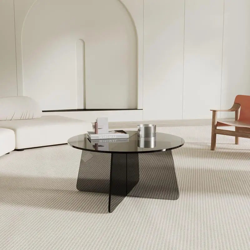 RAGNAR - Table basse en verre