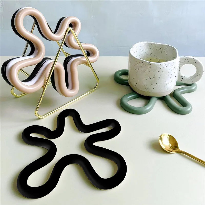 VAIANA - Dessous de verre en silicone résistant à la chaleur