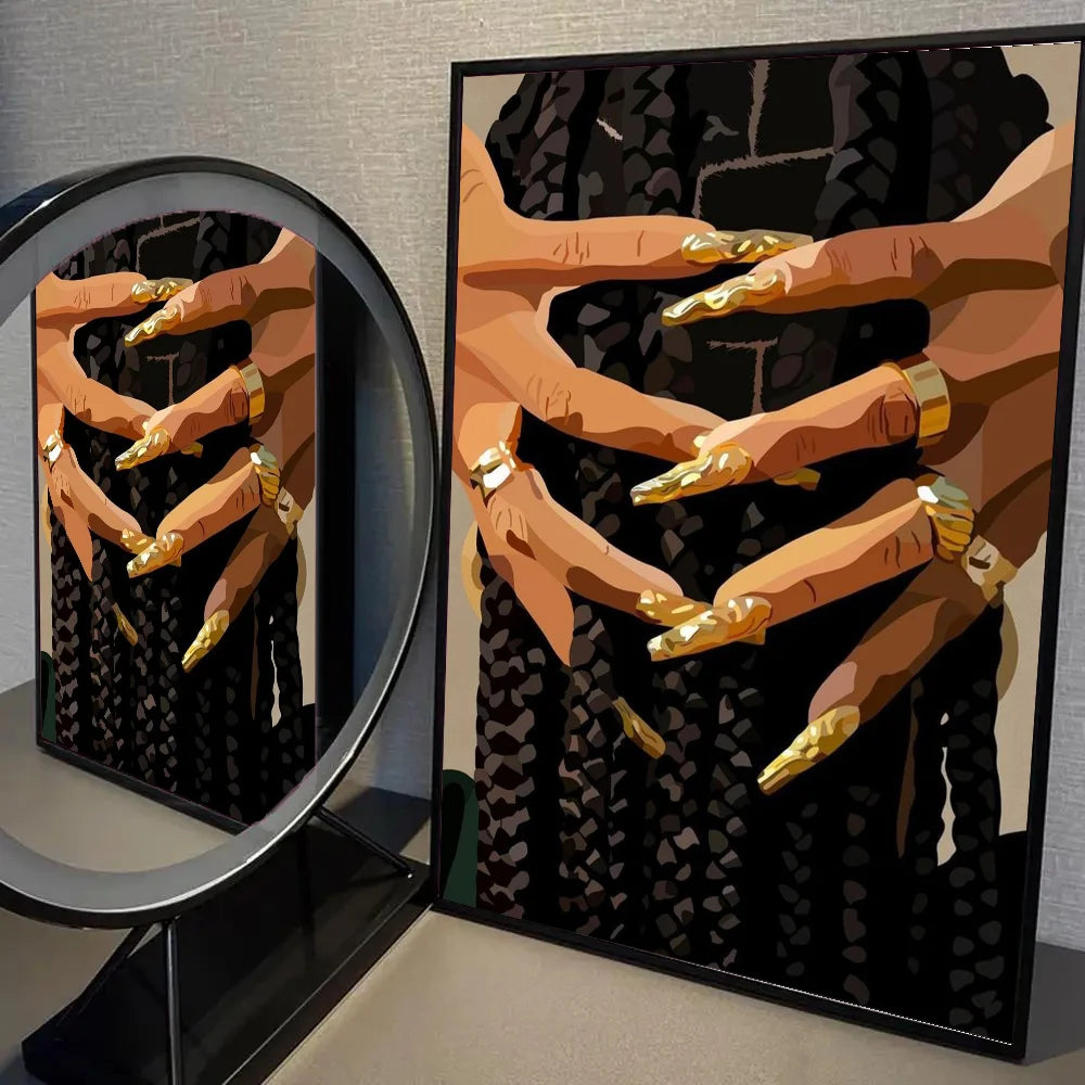 KARUPPU PEN - Tableau décoratif