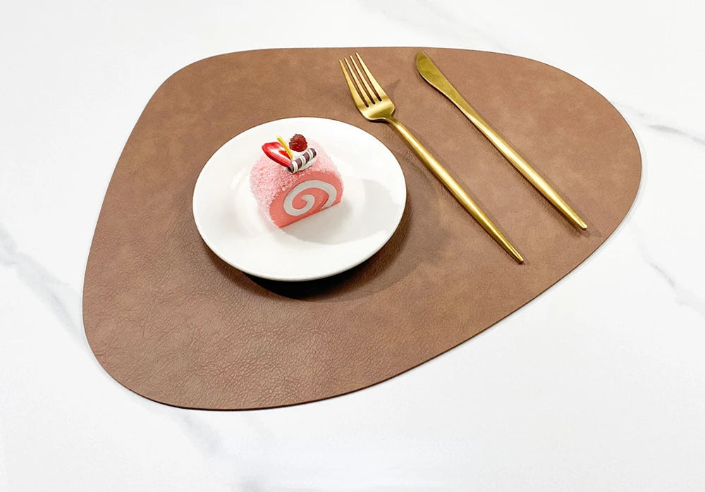 ALADDIN - Sets de table en simili cuir antidérapants