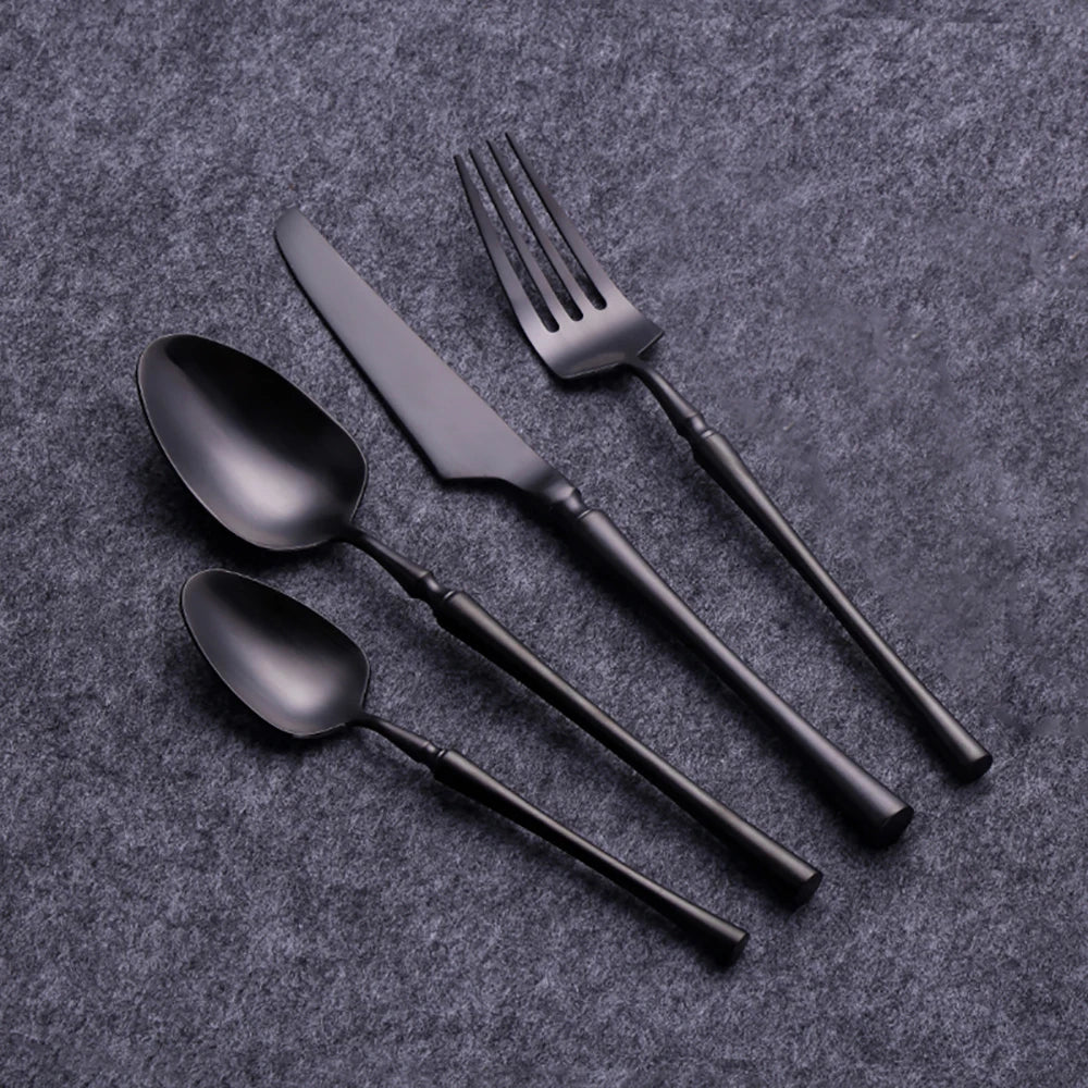 POSÉIDON - Coffret de 4 couverts en acier inoxydable