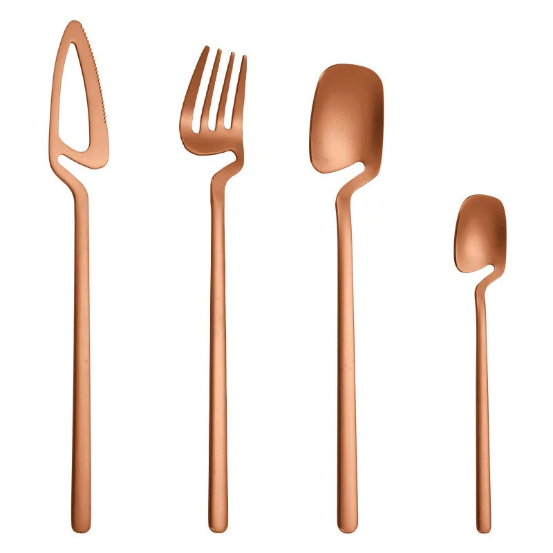 ATHÉNAS - Coffret de 4 couvert en acier inoxydable