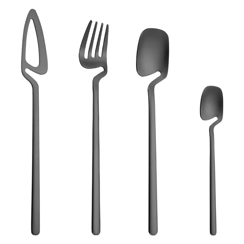 ATHÉNAS - Coffret de 4 couvert en acier inoxydable