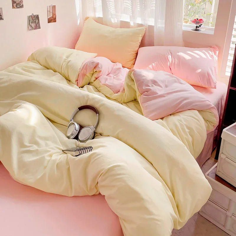 NOUR - Parure de lit complète 100% coton