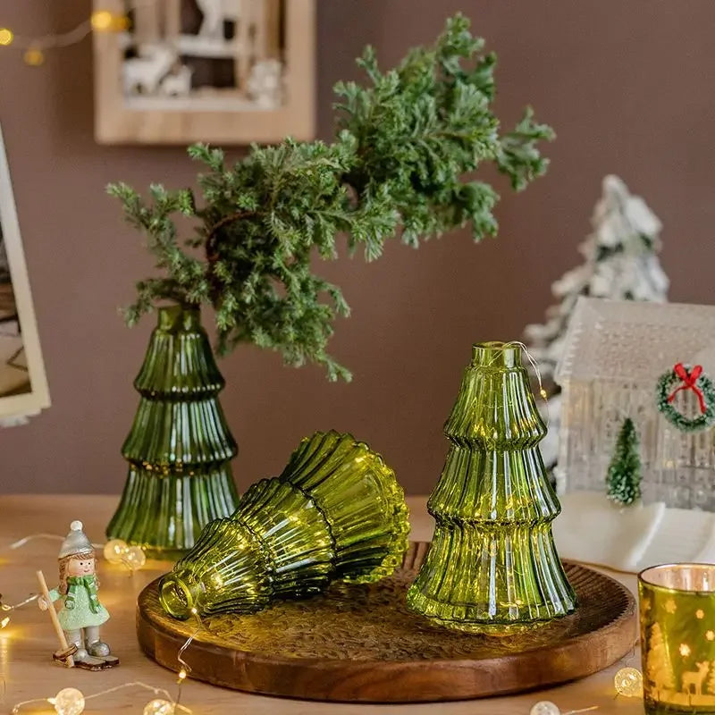 EDNA - Vase de noël en verre