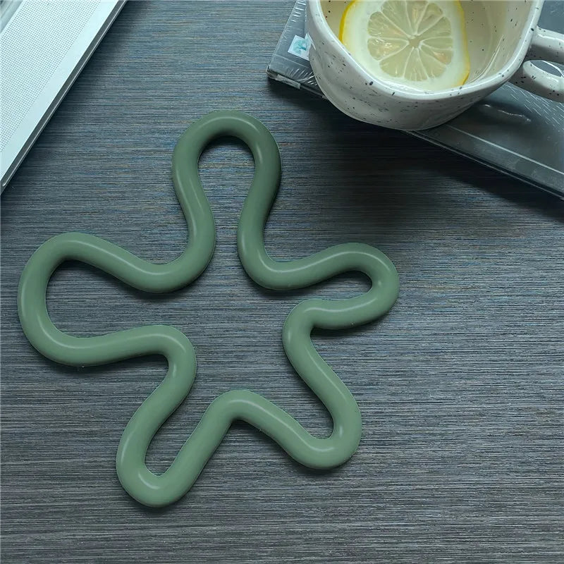 VAIANA - Dessous de verre en silicone résistant à la chaleur