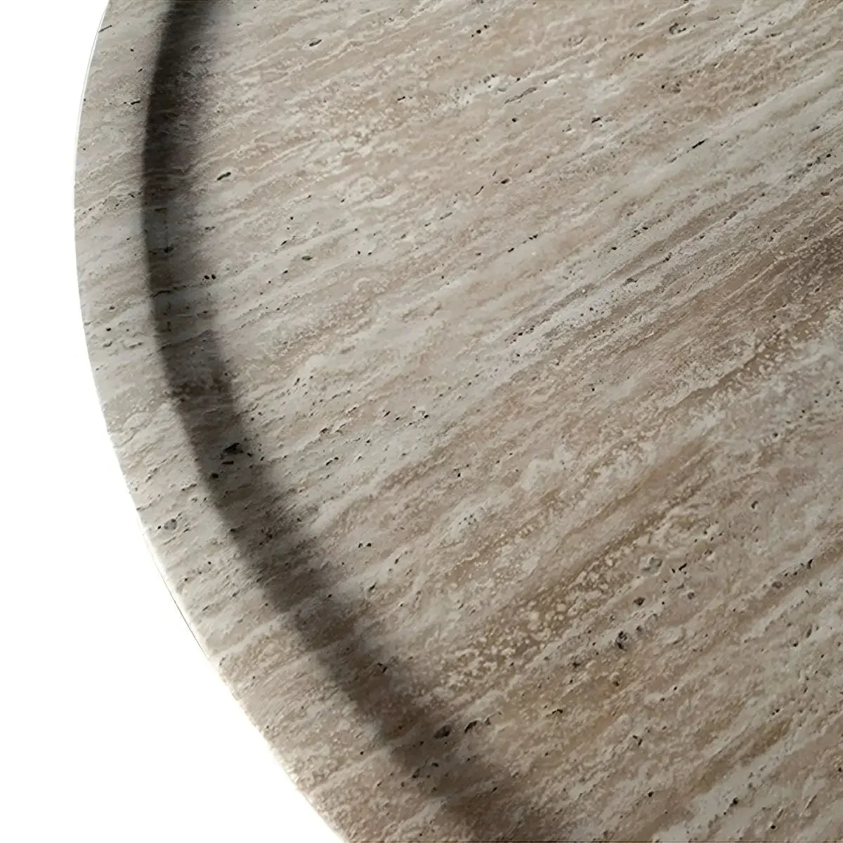 HULDA - Table basse en travertin