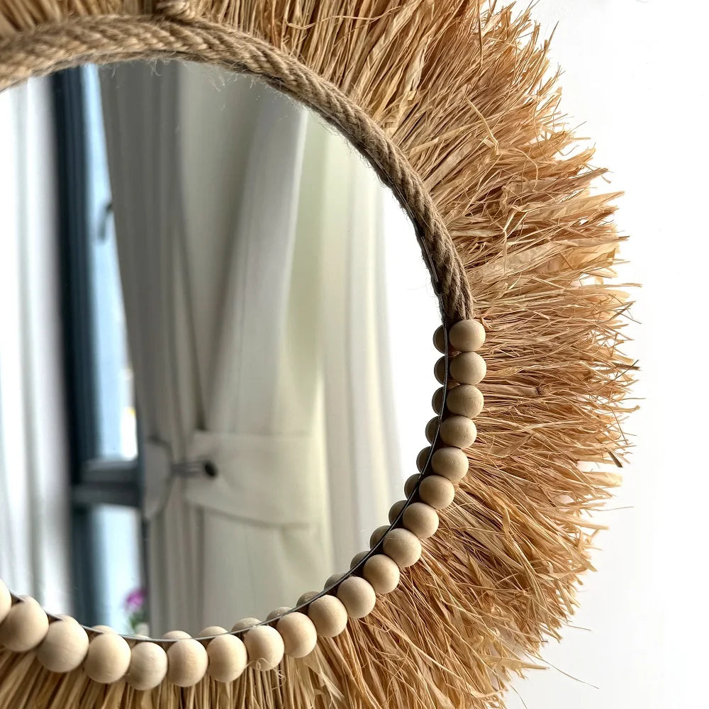 RAFFIA - Miroir décoratif