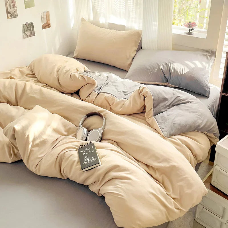 NOUR - Parure de lit complète 100% coton