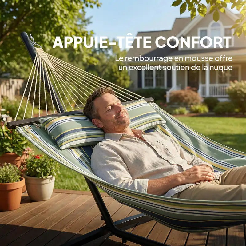 NATHALIE - Hamac sur pied en acier