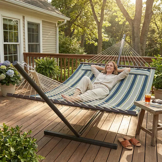 NATHALIE - Hamac sur pied en acier