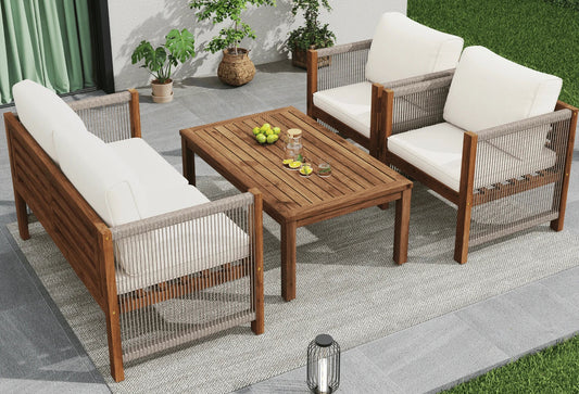 FLORIAN - Salon de jardin en bois