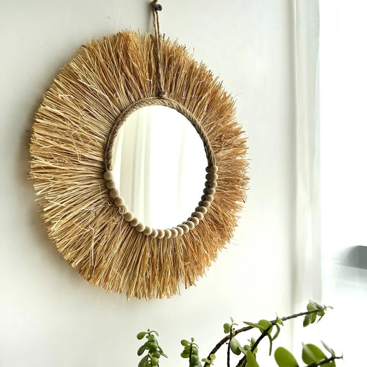 RAFFIA - Miroir décoratif