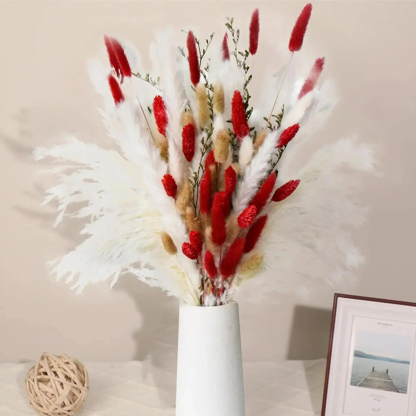 GJENG - Bouquet de fleurs séchées naturel