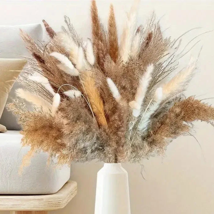 GJENG - Bouquet de fleurs séchées naturel