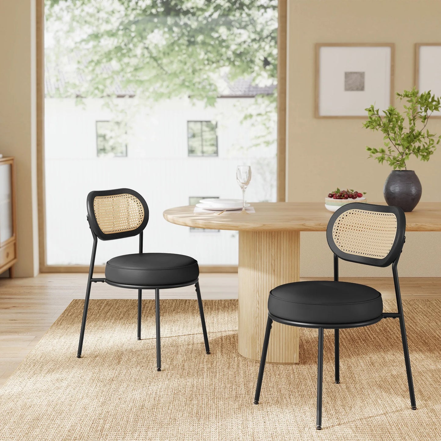 ATTILIO - Lot de 2 chaises de table