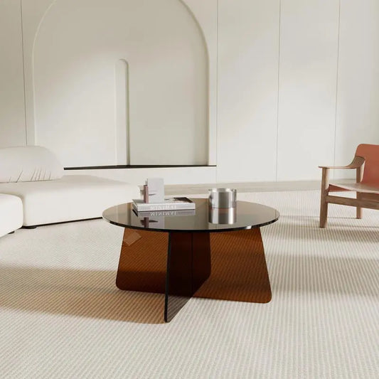 RAGNAR - Table basse en verre